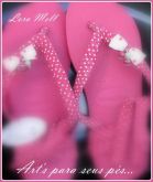 havaianas costomizadas com estampa rosa