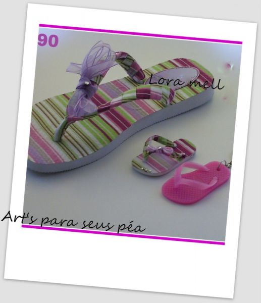 havaianas costomizadas coloridas..